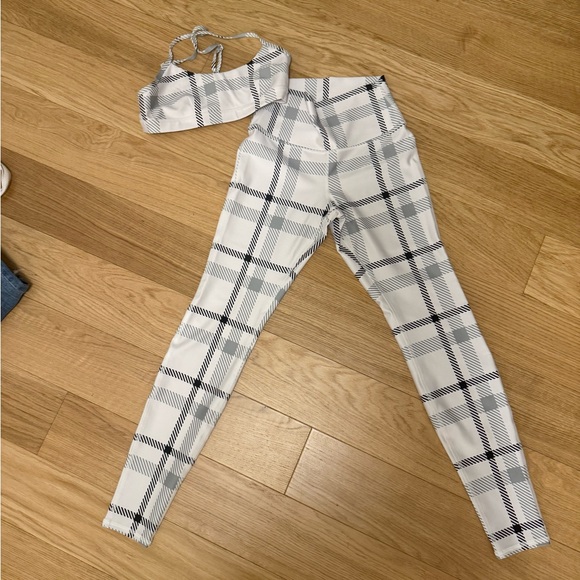 Airlift Plaid Bra and Leggings - Picture 2 of 4